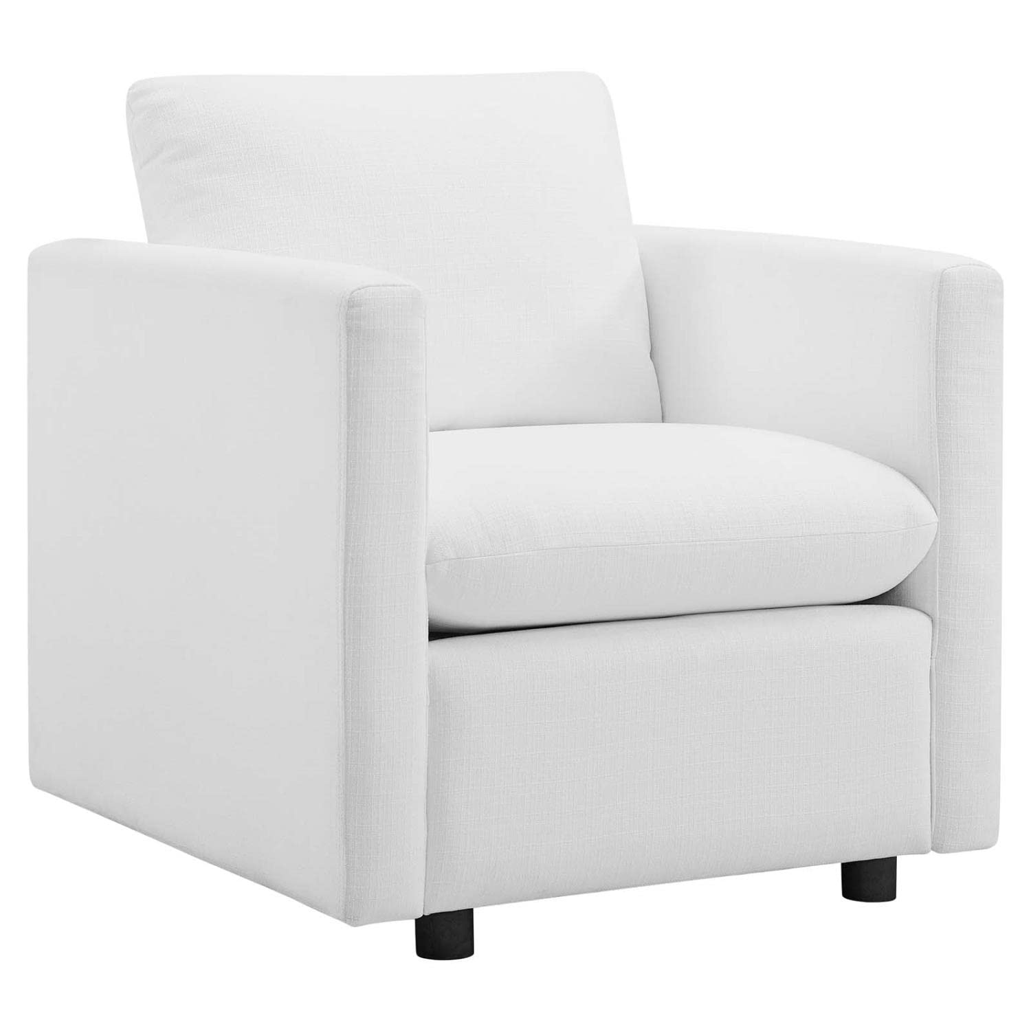 Modway Activate Upholstered Fabric Armchair Set Of 2, White